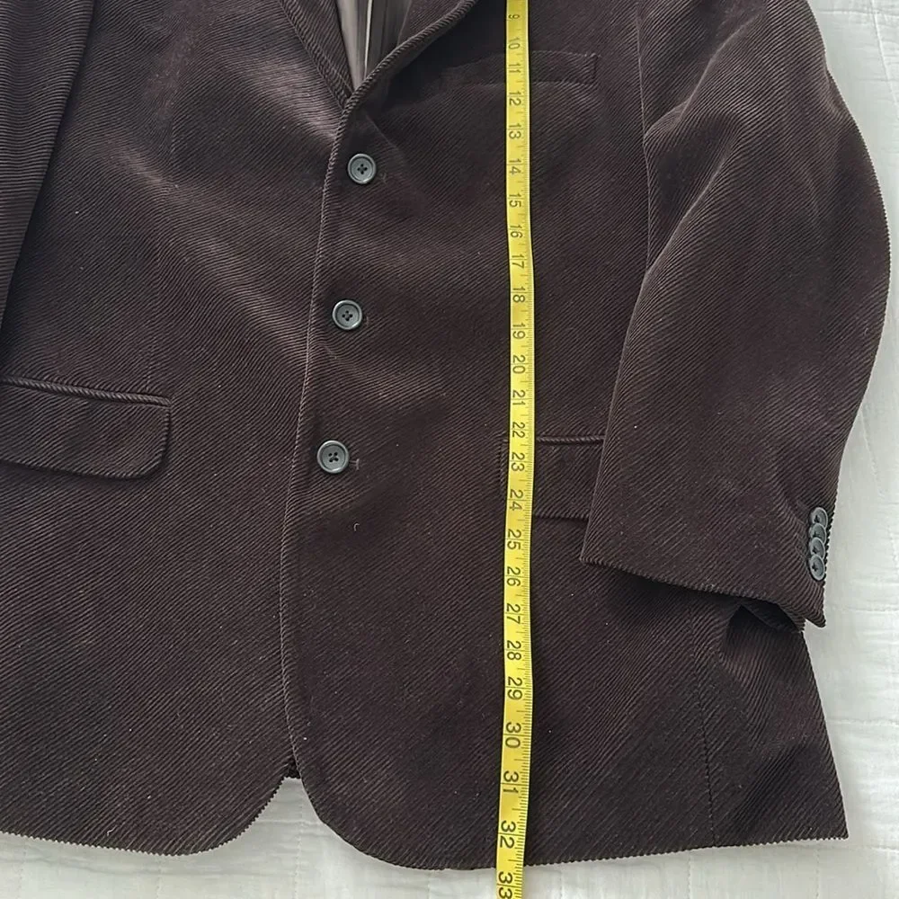 Vintage Banana Republic Corduroy Blazer 44S Brown Made in Turkey Ivy Preppy Y2K